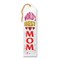 6 Pack Bulk World's Best Mom Mother's Day Award Ribbon - white